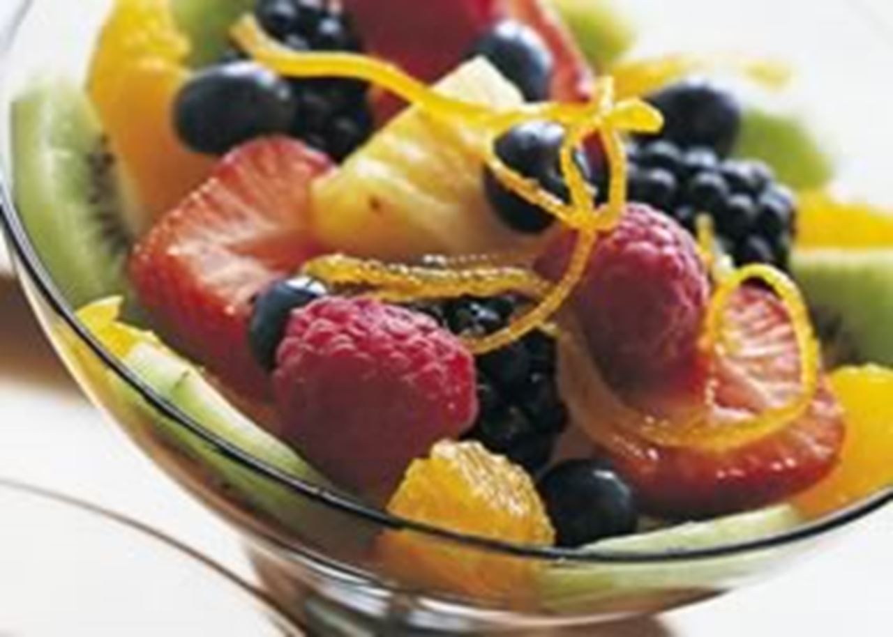 recipe image Salade de fruits au vin rouge