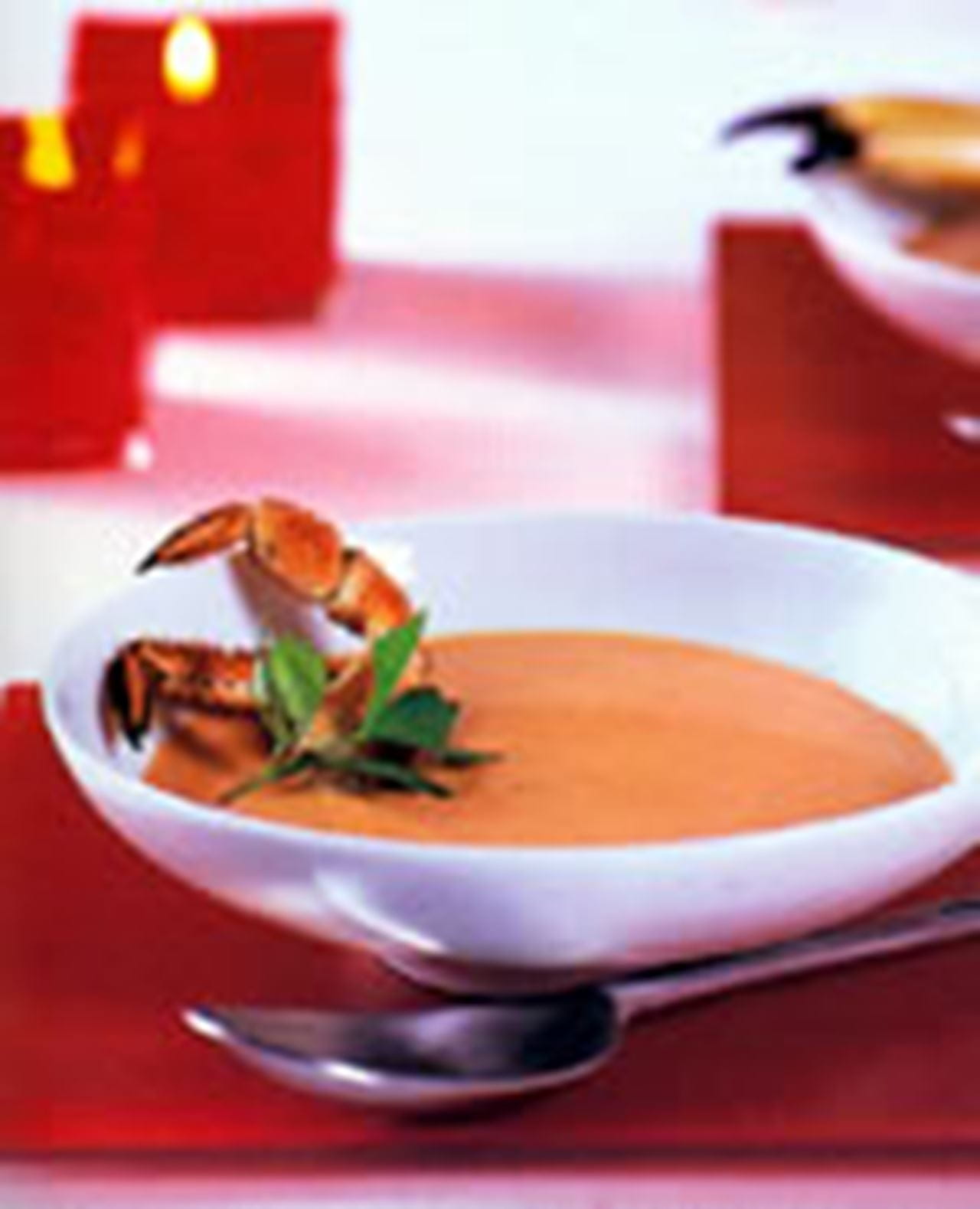 recipe image Kreeftensoep met krab en armagnac