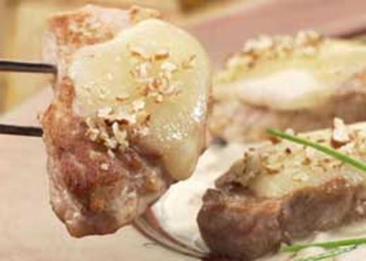 recipe image Filets de porc au Comté fondu et sauce aux morilles