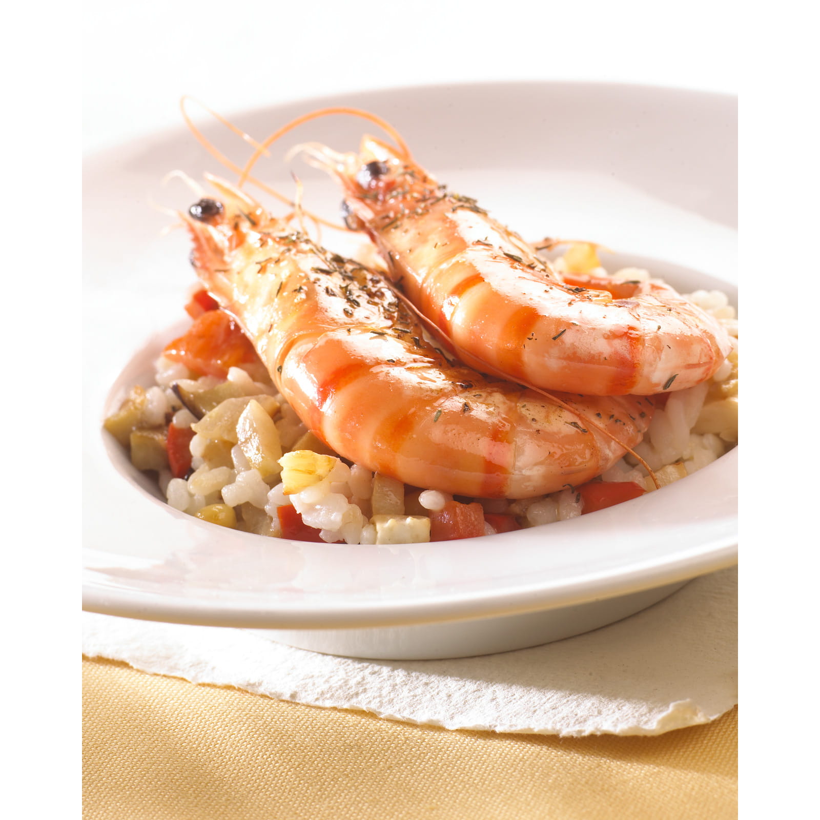 recipe image Risotto aux grosses crevettes