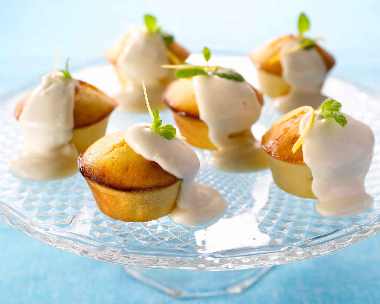 recipe image Cakes citron chauds et fromage blanc