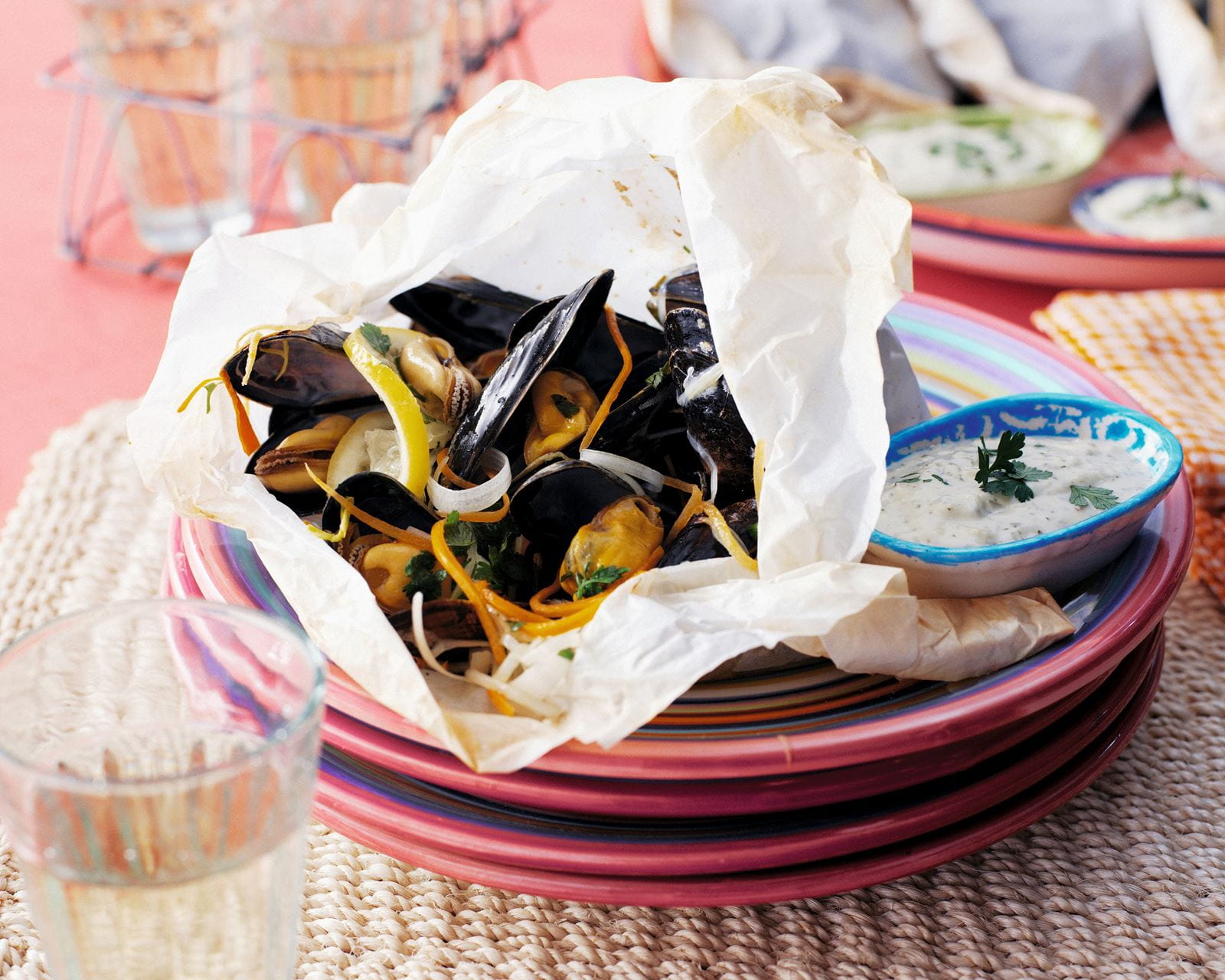 recipe image Moules en papillotte