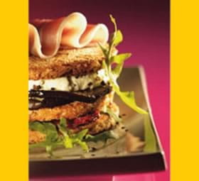 recipe image Croque à la roquette et au fromage de chèvre