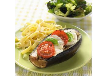 recipe image Aubergines au four avec tomate & mozzarella
