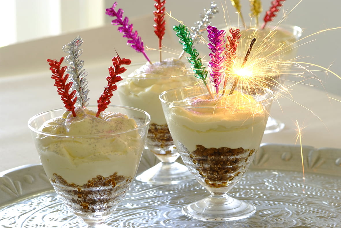 recipe image Cheesecake de fêtes scintillant