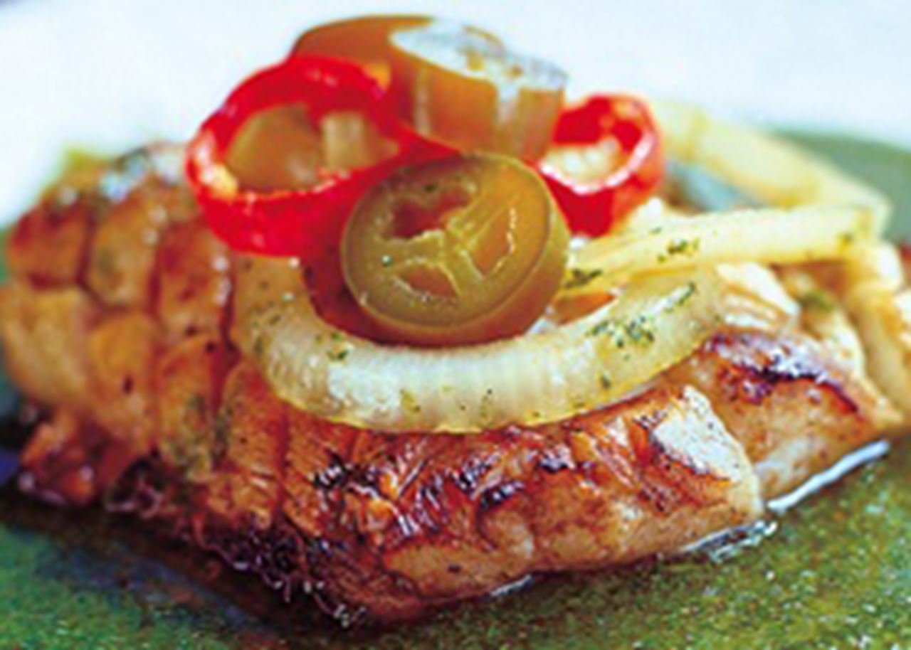 recipe image Cabillaud au pesto de coriandre