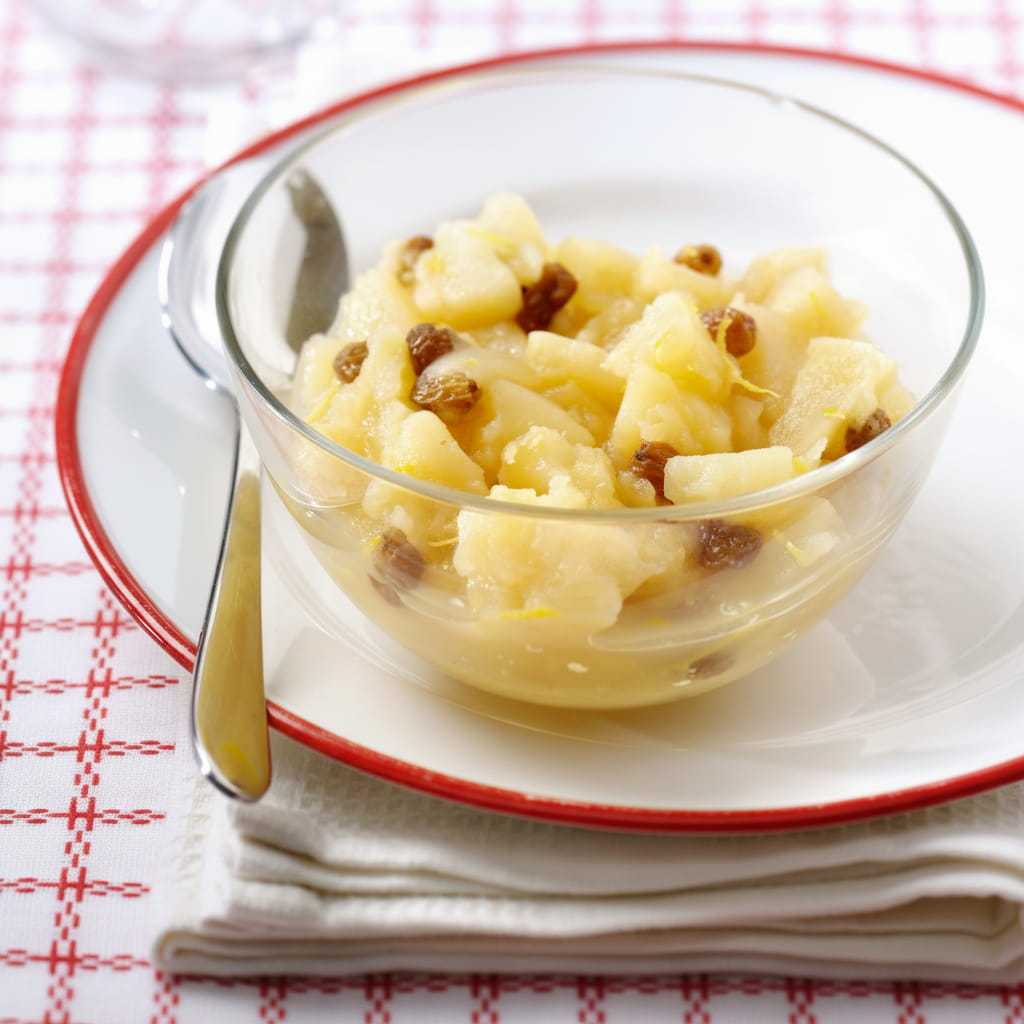 recipe image Compote de pommes aux raisins secs