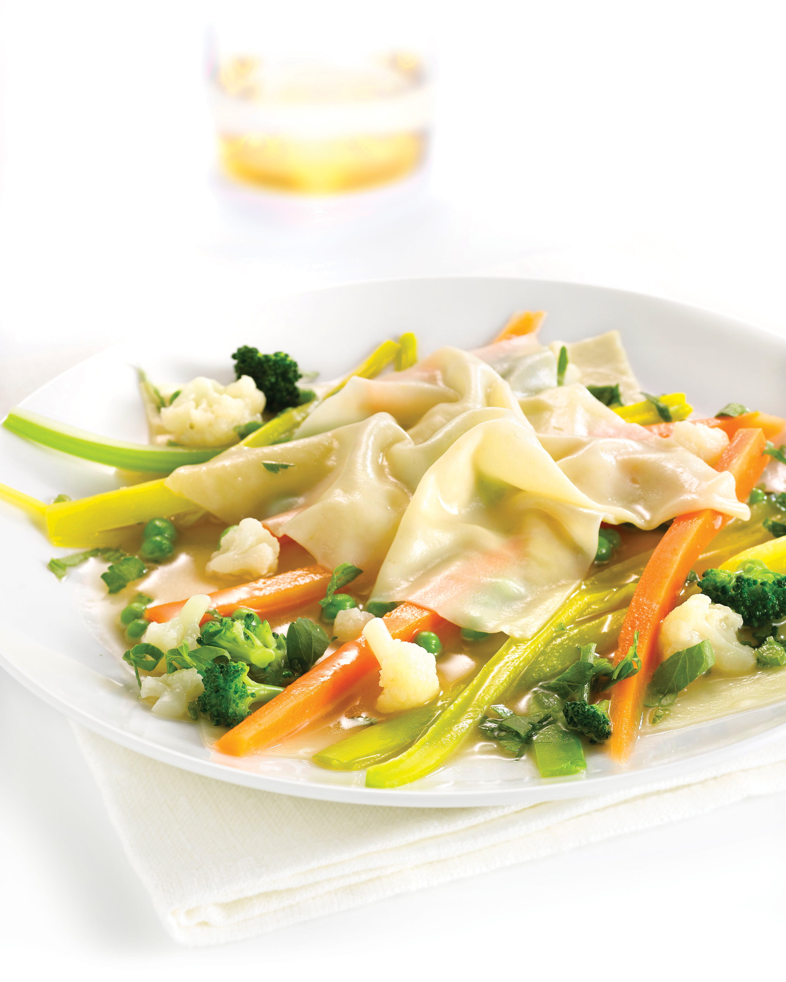 recipe image Ravioles ouvertes de légumes croquants