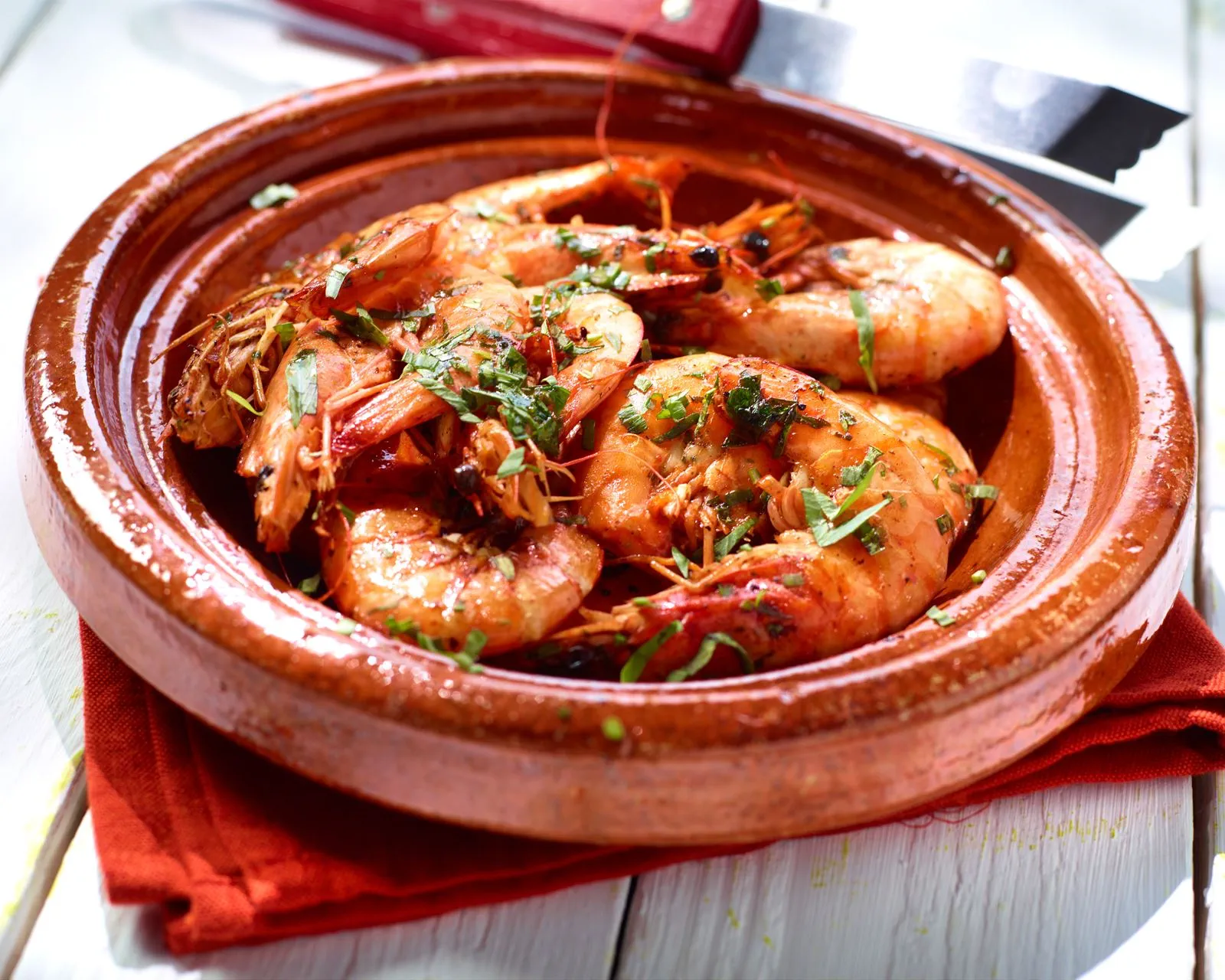 recipe image Gambas a la plancha à l'absinthe et à l'estragon