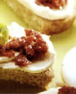 recipe image Amuse-bouche d'Effi Léger et Frais et de pesto de tomates séchées