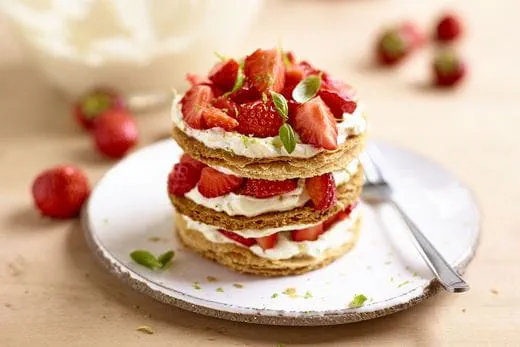 recipe image Millefeuille aux fraises