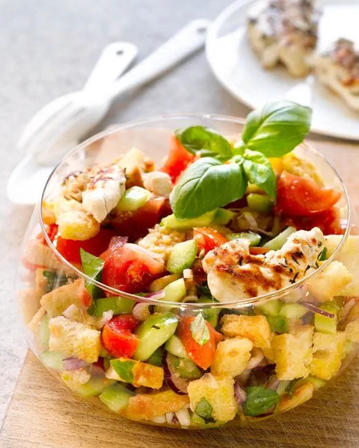 recipe image Panzanella au poulet grillé