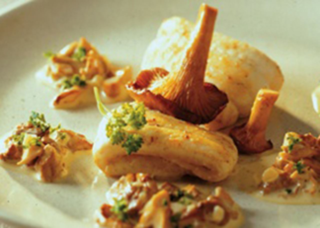 recipe image Filets de plie aux chanterelles