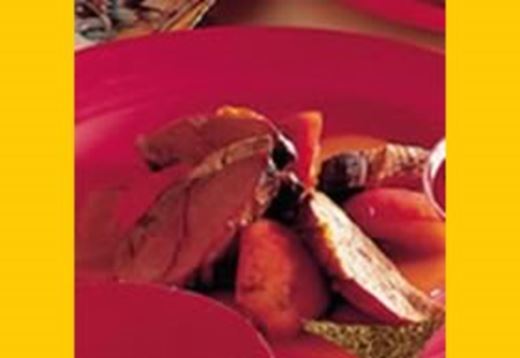 recipe image Magret de canard au pommes et au poivre