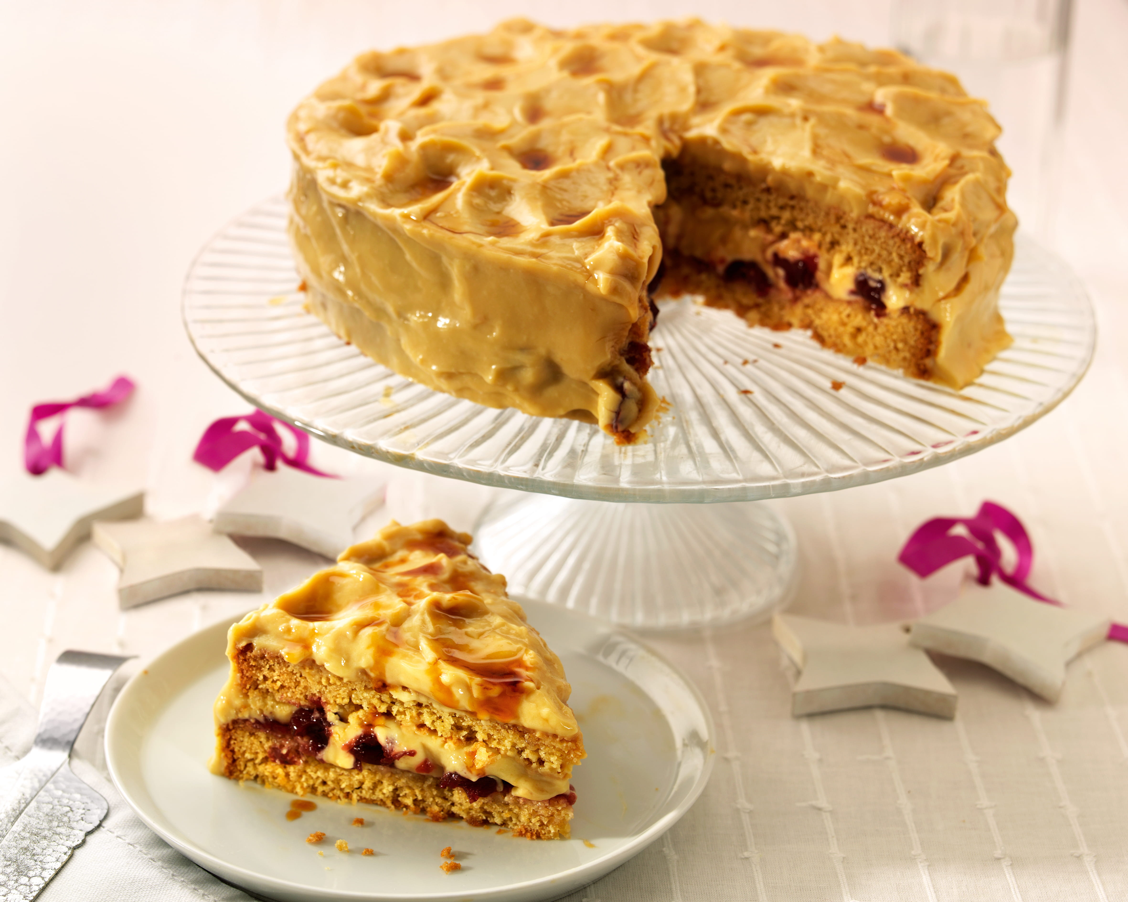 recipe image Gâteau de Noël aux airelles
