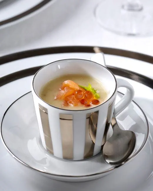 recipe image Petite soupe crémeuse de fenouil au saumon fumé