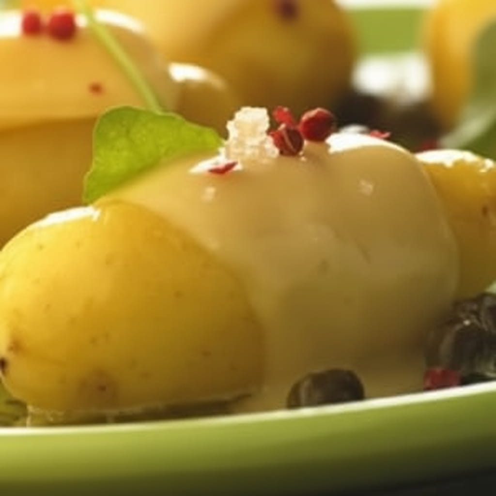 recipe image Pommes de terre sautées au reblochon fondu, câpres et sauce à la roquette