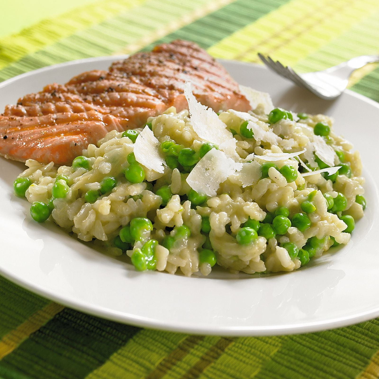 recipe image Risotto de petits pois et filet de thon