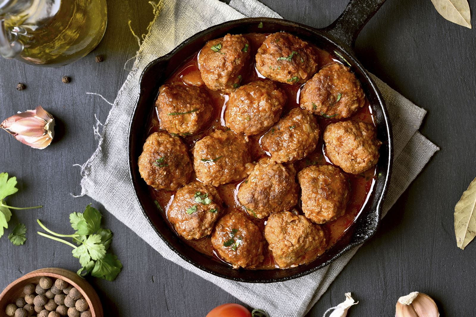 recipe image Boulettes à la sauce tomate