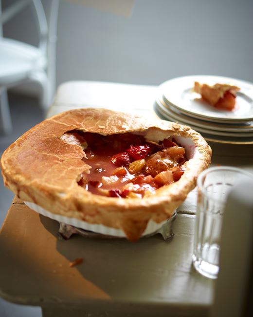 recipe image Pie aux prunes (tarte à l'anglaise)
