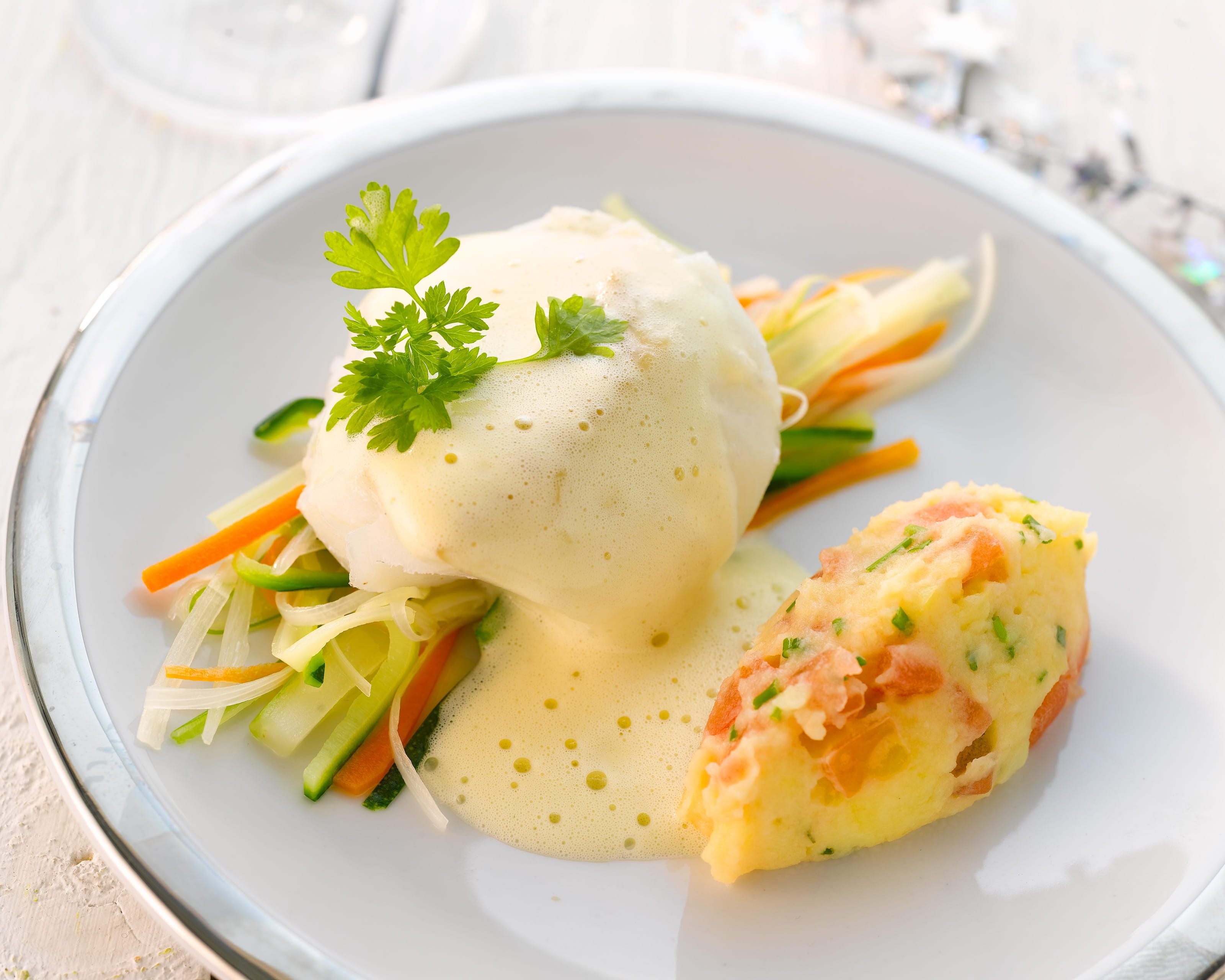 recipe image Cabillaud royal et son stoemp