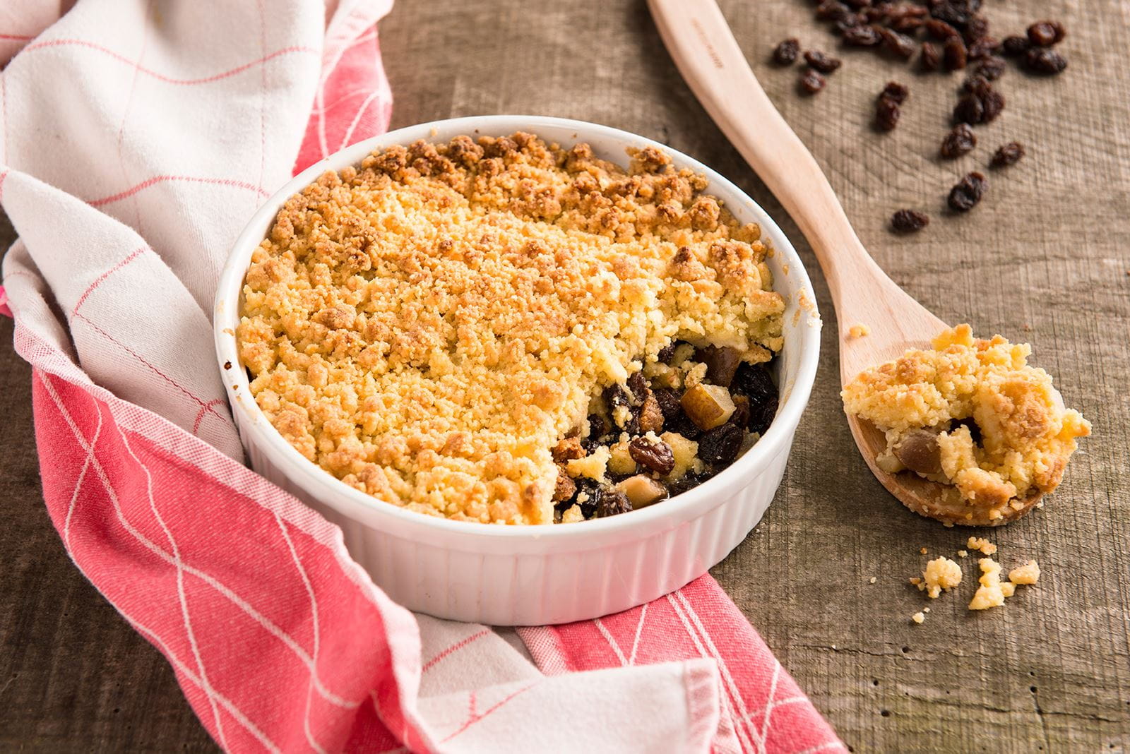 recipe image Crumble aux Poires et Raisins