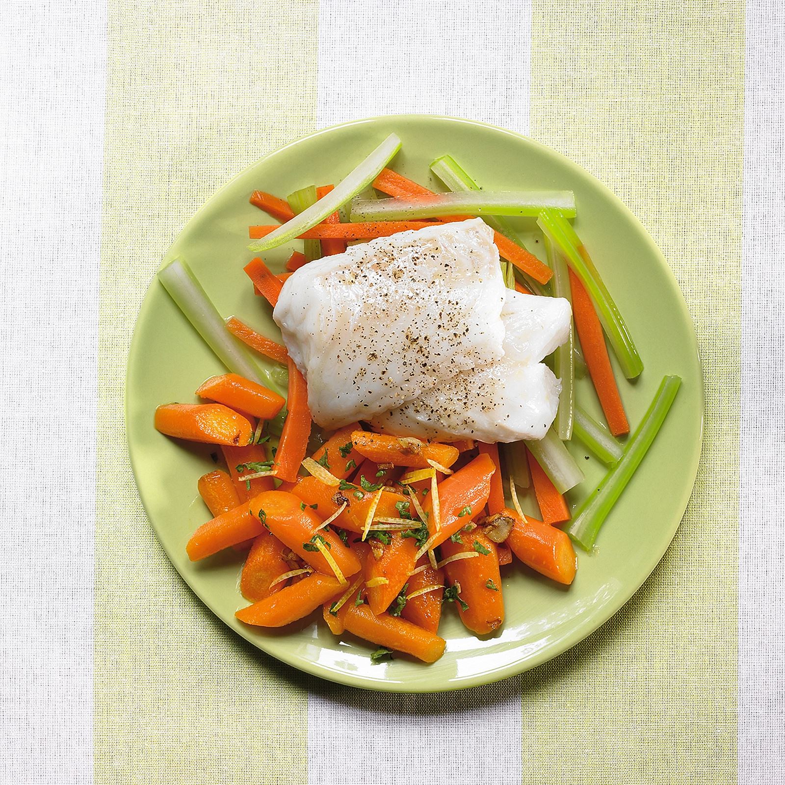 recipe image Petites carottes italiennes et poisson en papillote