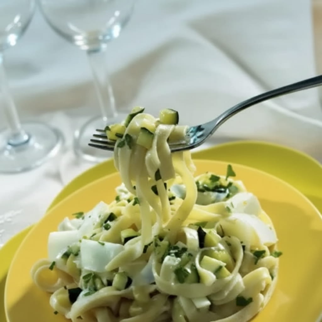 recipe image Tagliatelles à l'Effi Nature et courgettes
