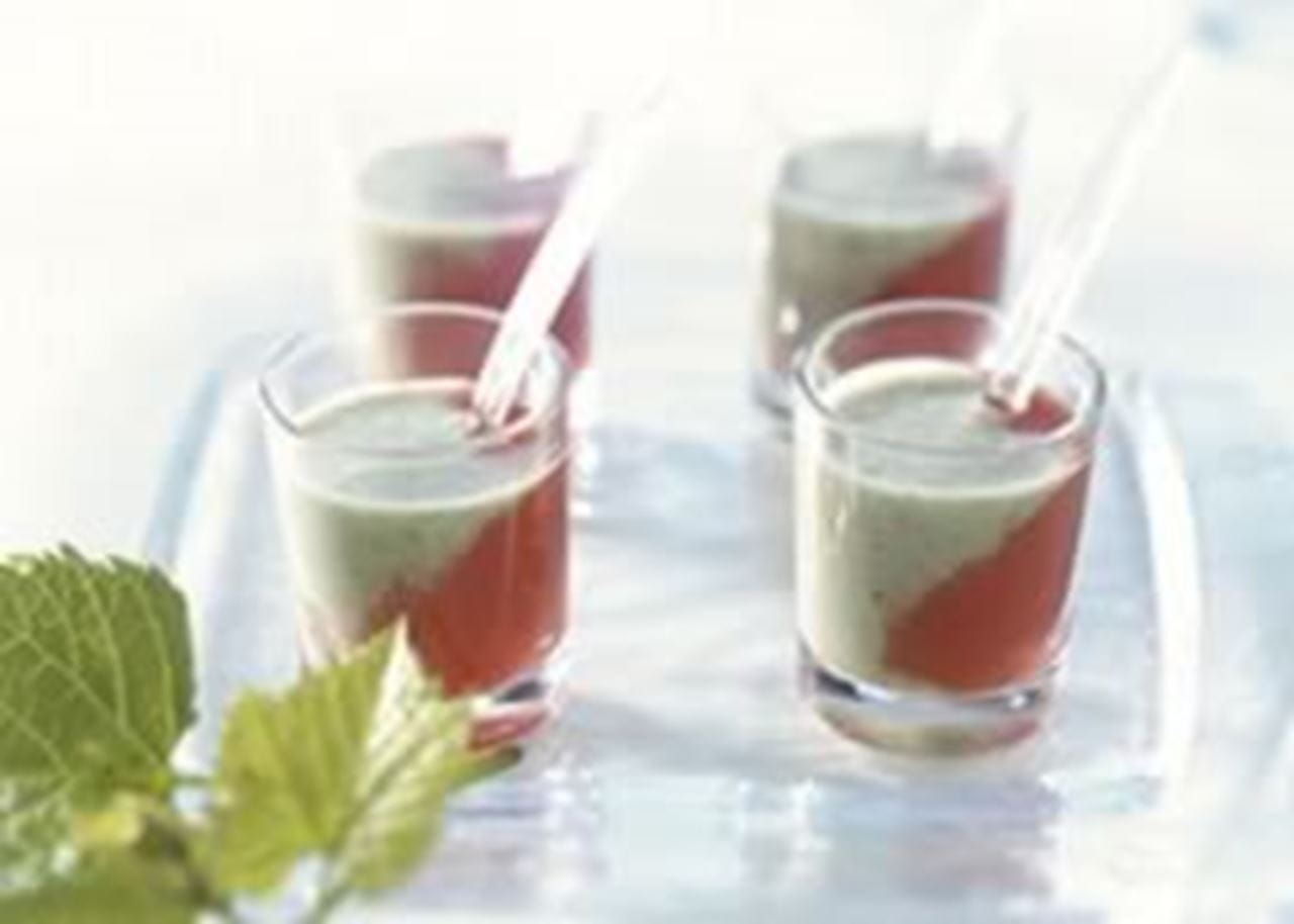 recipe image Gaspacho bicolore