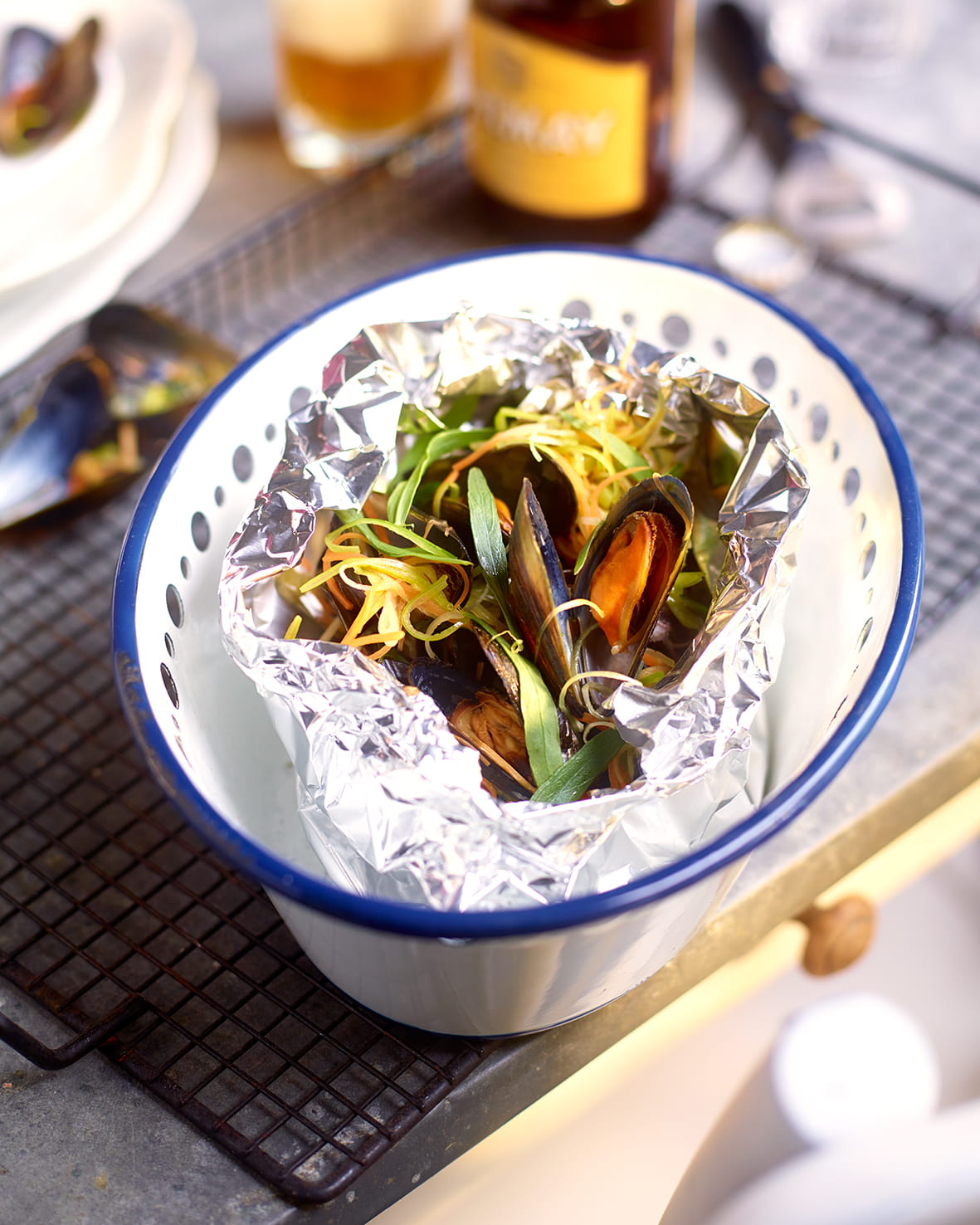 recipe image Moules à la Chimay triple et à l’estragon