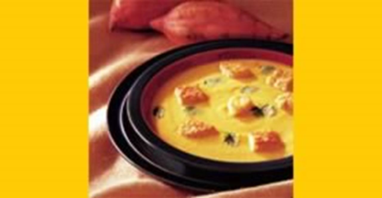 recipe image Velouté de patates douces à l'orange et au cumin