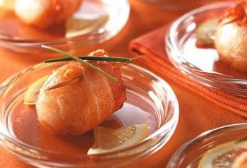 recipe image Roulades de coquilles Saint-Jacques au lard