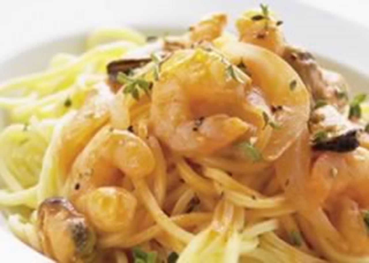 recipe image Spaghettis aux fruits de mer