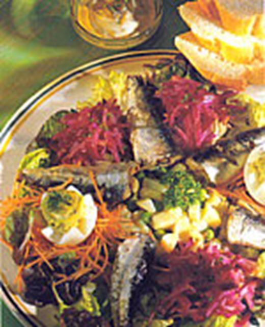 recipe image Salade de pommes de terre et sardines