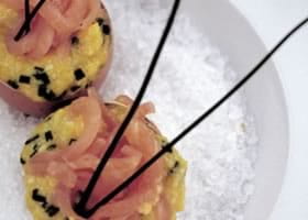 recipe image Oeufs brouillés au saumon fumé et à la ciboulette