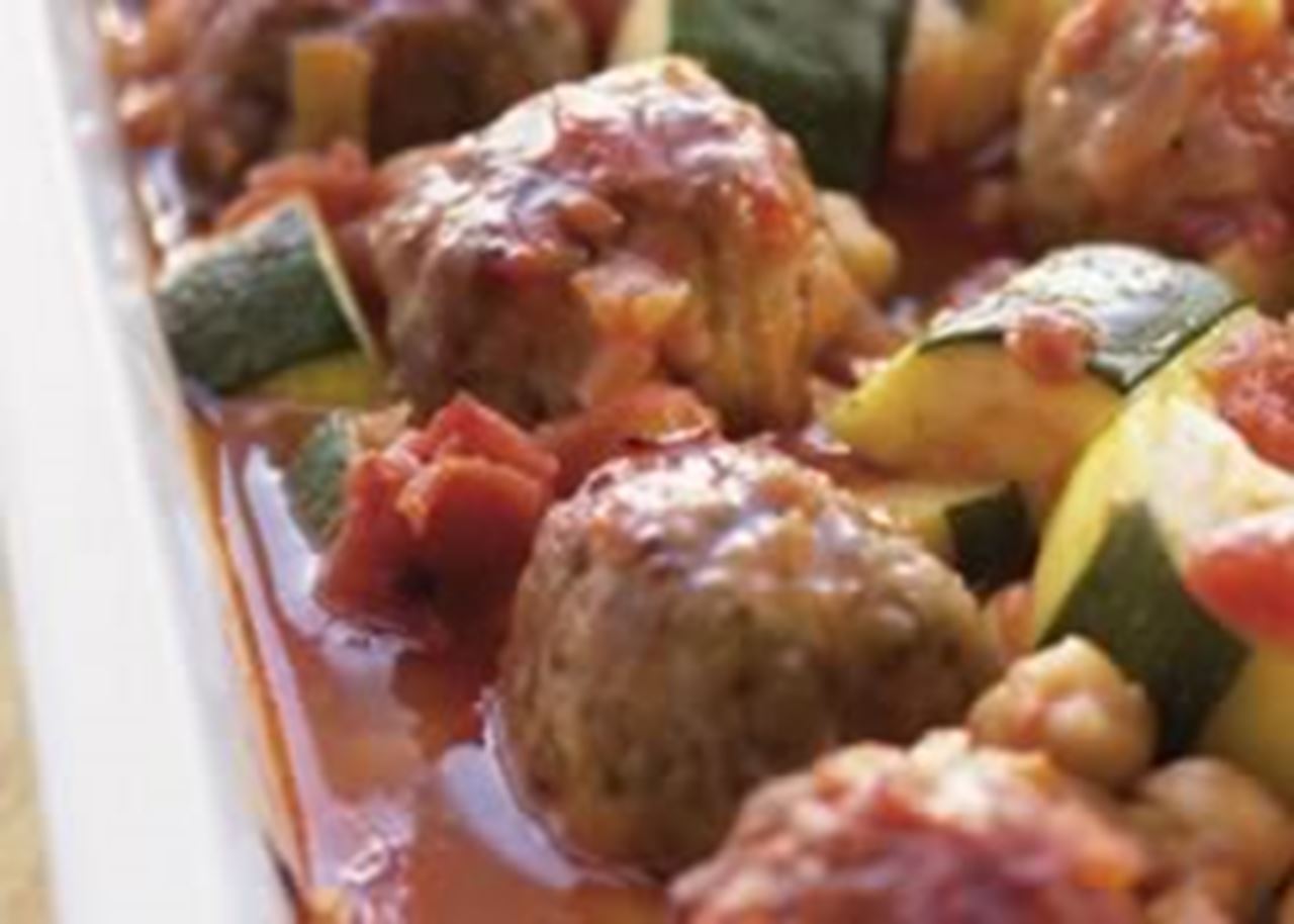 recipe image Boulettes de dinde aux courgettes et aux pois chiches