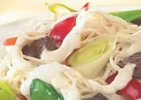 recipe image Lanières de boeuf au wok