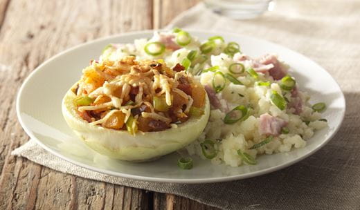 recipe image Chou-rave farci avec purée de pommes de terre