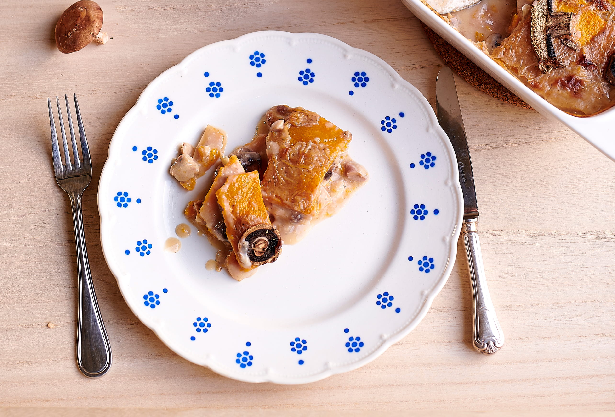 recipe image Lasagne végétarienne au butternut et aux champignons