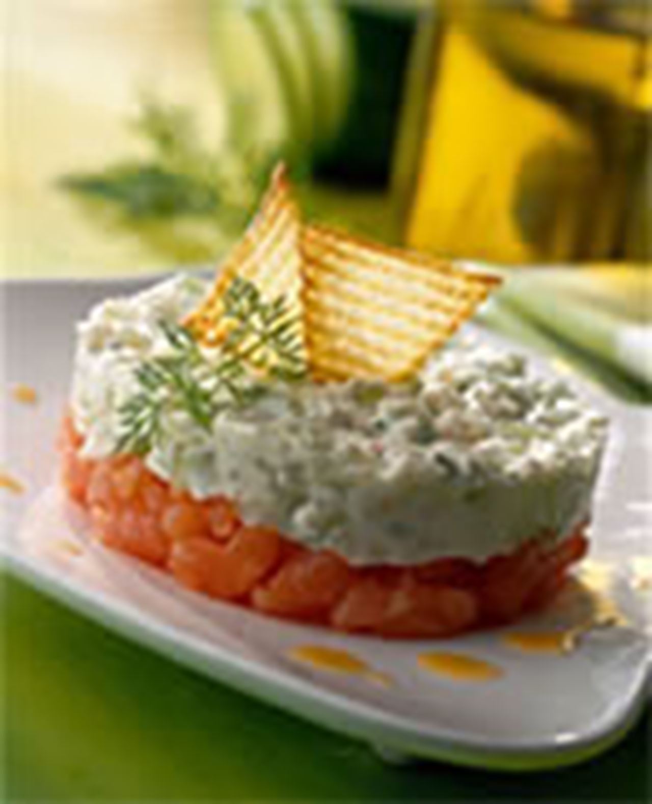 recipe image Tartare de saumon au chips