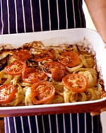 recipe image Gratin de pommes de terre, tomates et oignons