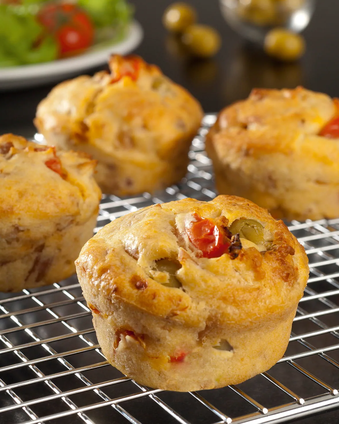 recipe image Muffins thon tomate et olives vertes