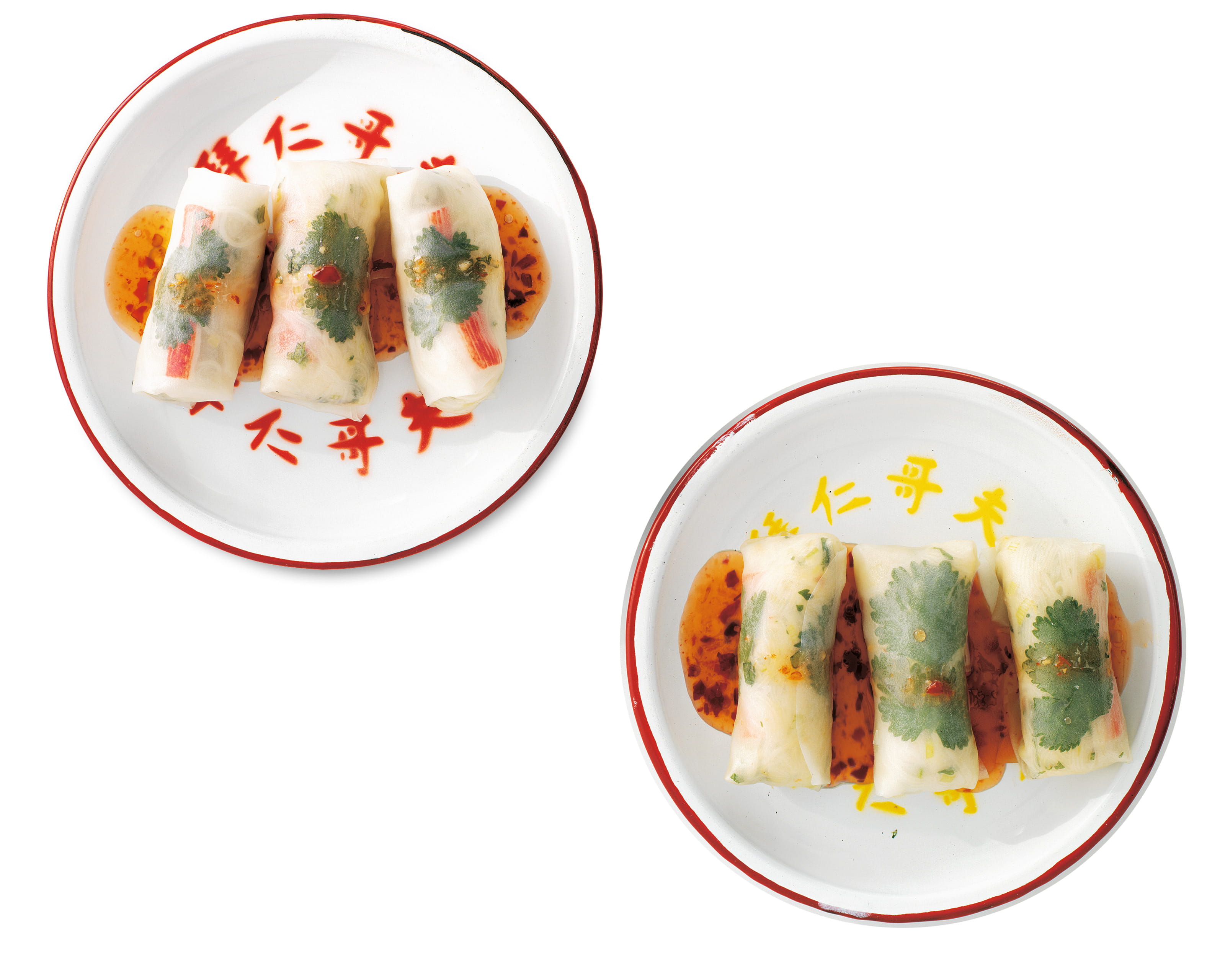 recipe image Petit rouleau de riz sauce chili