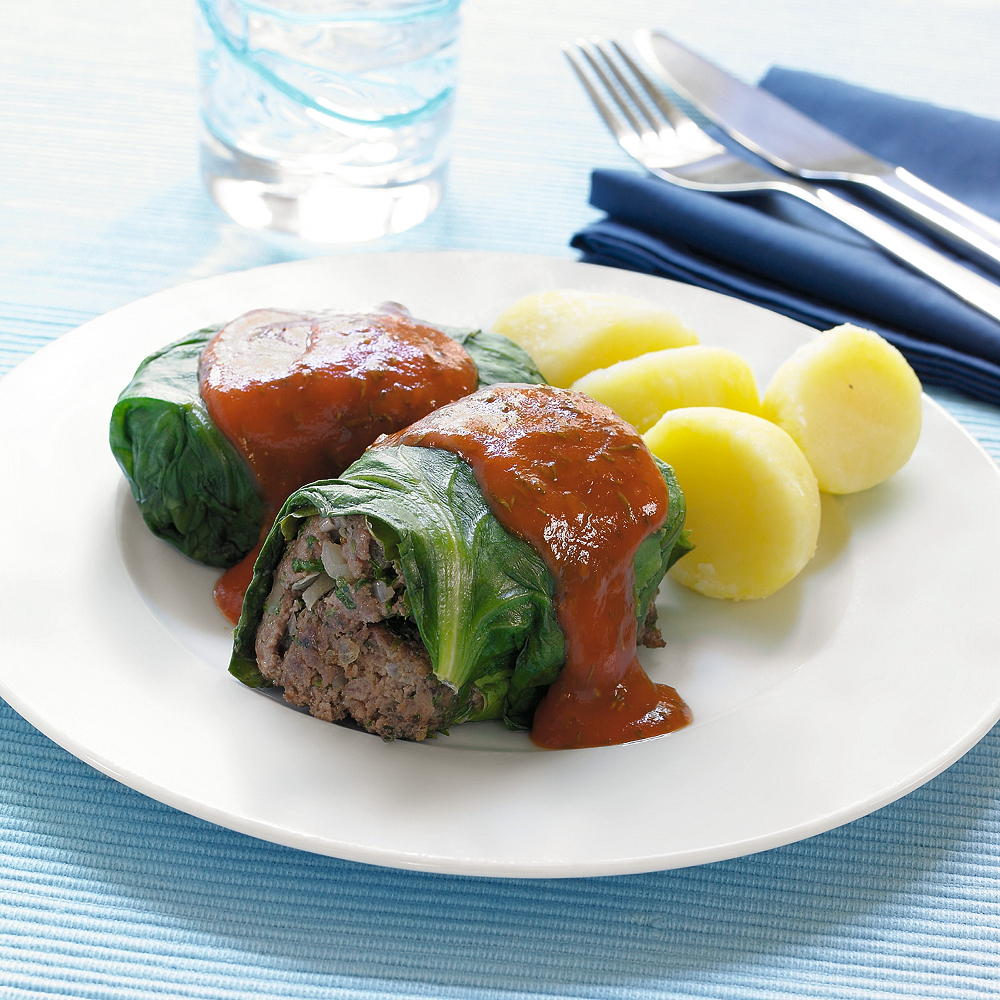 recipe image Roulades de chicorée au haché