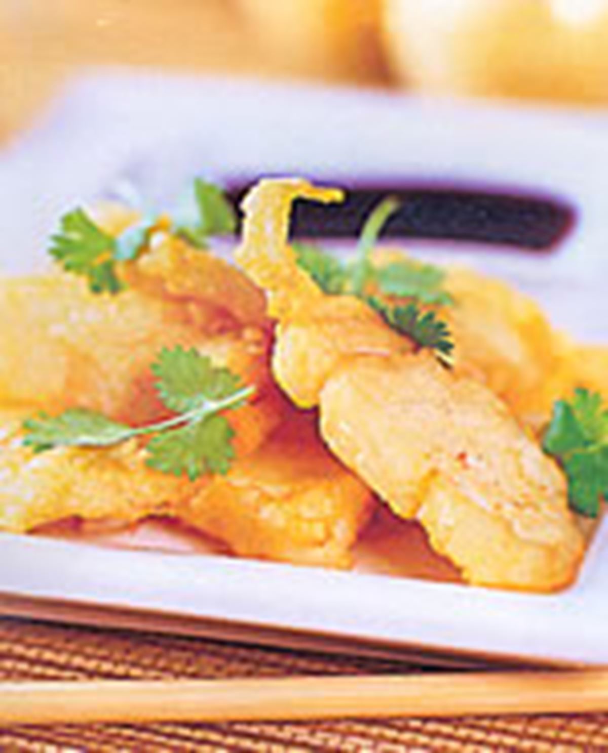 Tempura de cabillaud et sauce soja
