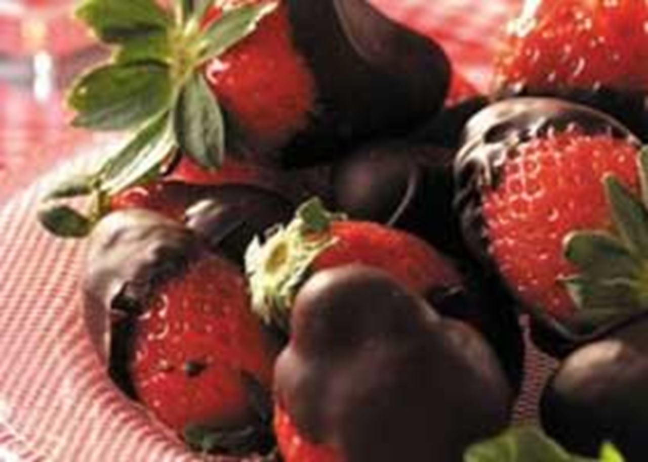 recipe image Fraises au chocolat