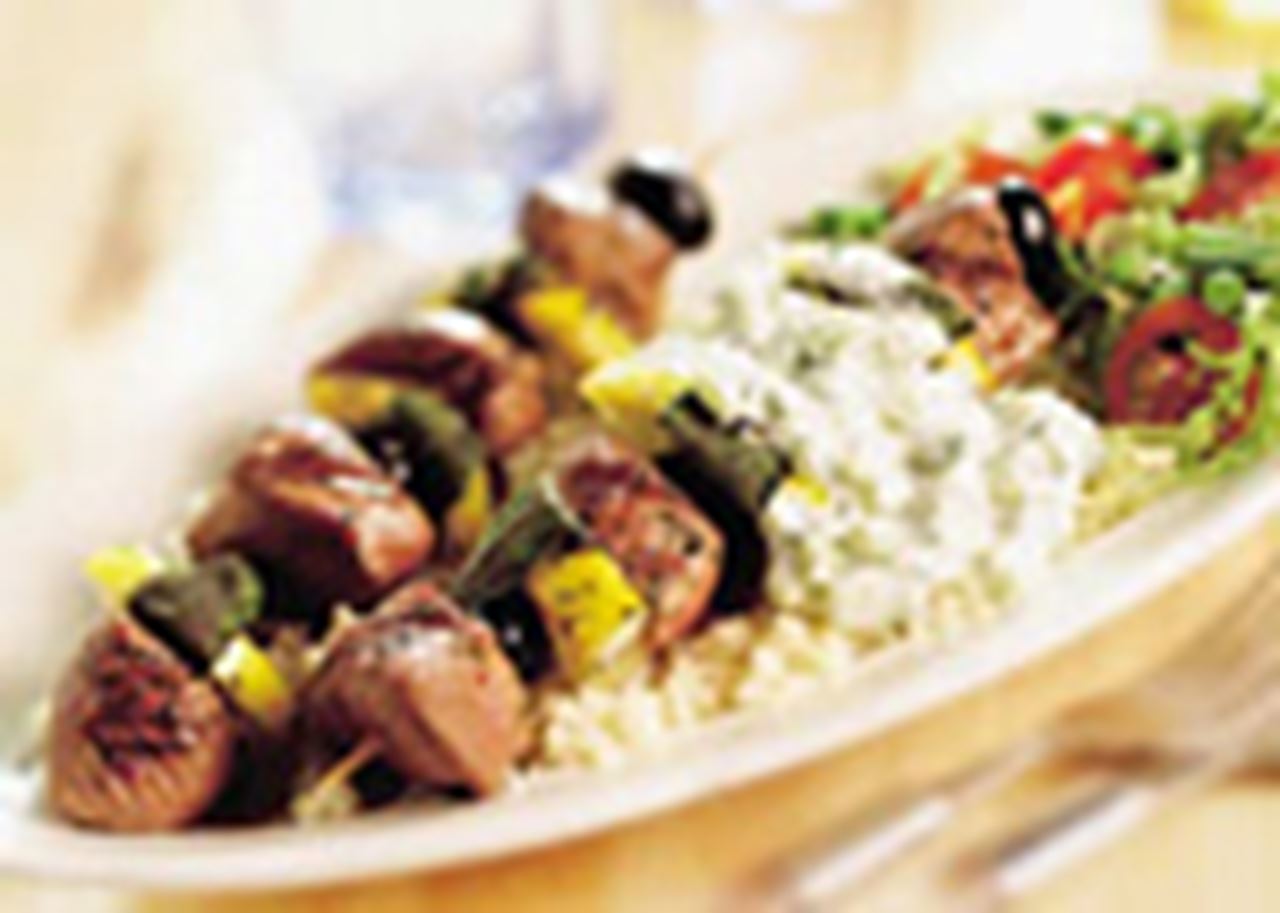 recipe image Brochettes d´agneau aux olives et au citron