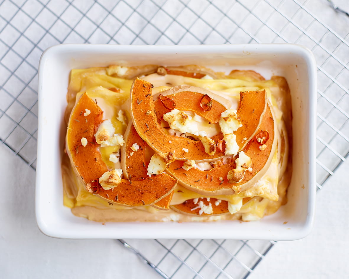 recipe image Lasagnes au butternut grillé