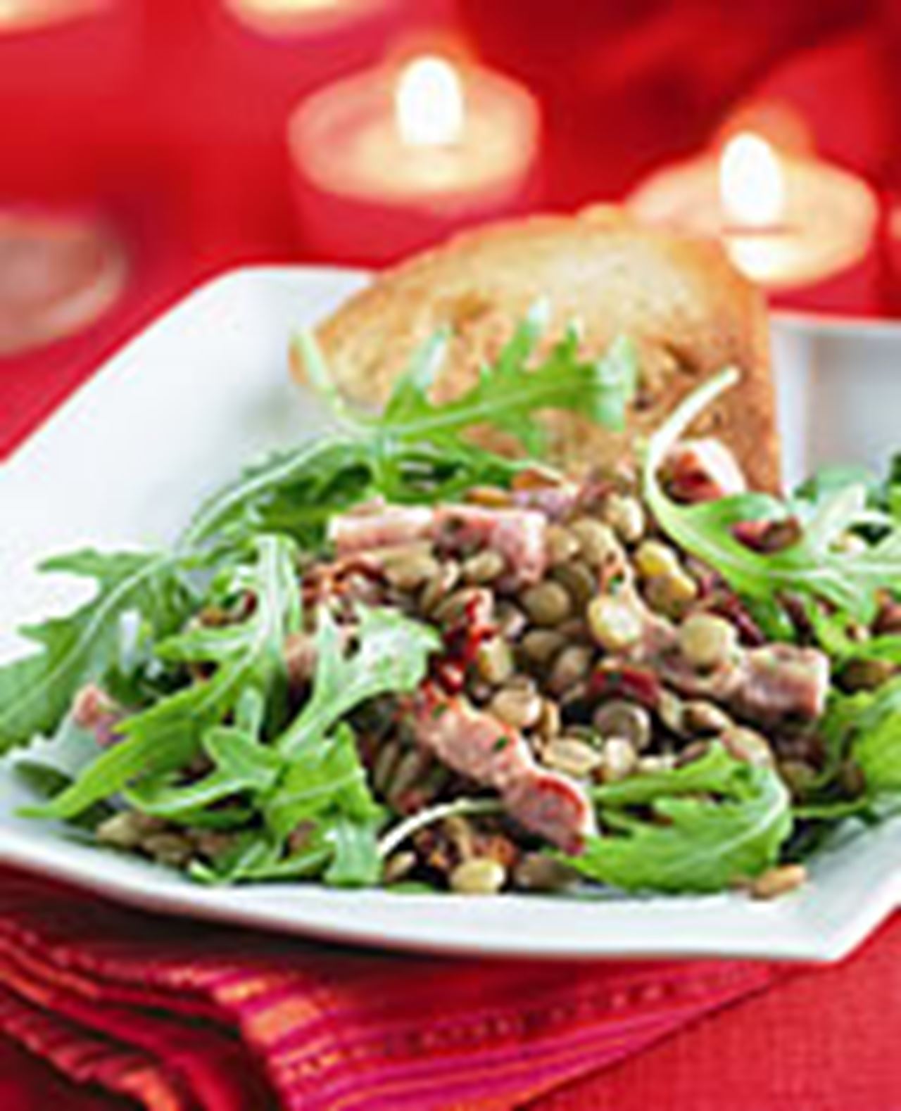 recipe image Salade de lentilles chaude