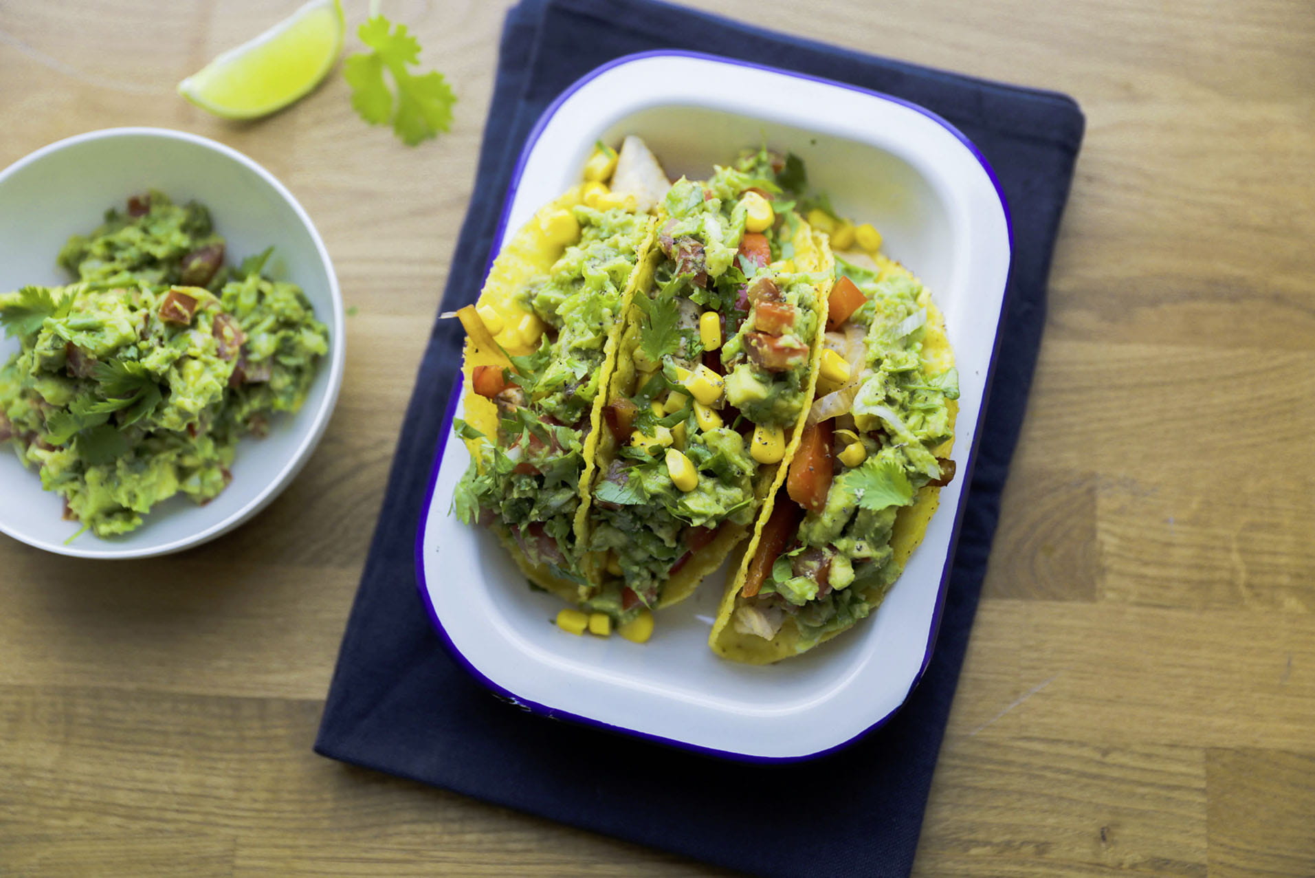 recipe image Tacos au poulet et au guacamole